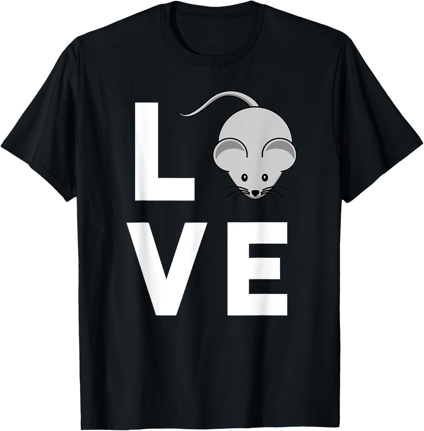Mouse Lab Rat Lover Funny Mothers Day Gift Cute T-Shirt - T-Shirt | Black