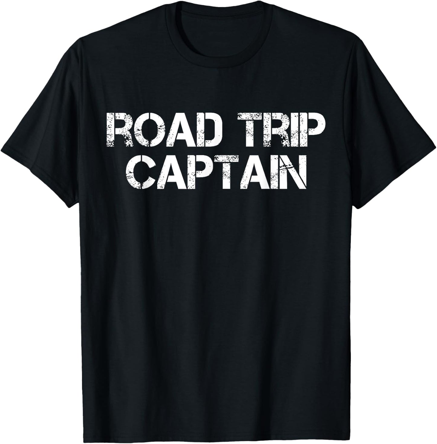 Road Trip Captain Outdoor RV Camping Group T-Shirt - T-Shirt | Black