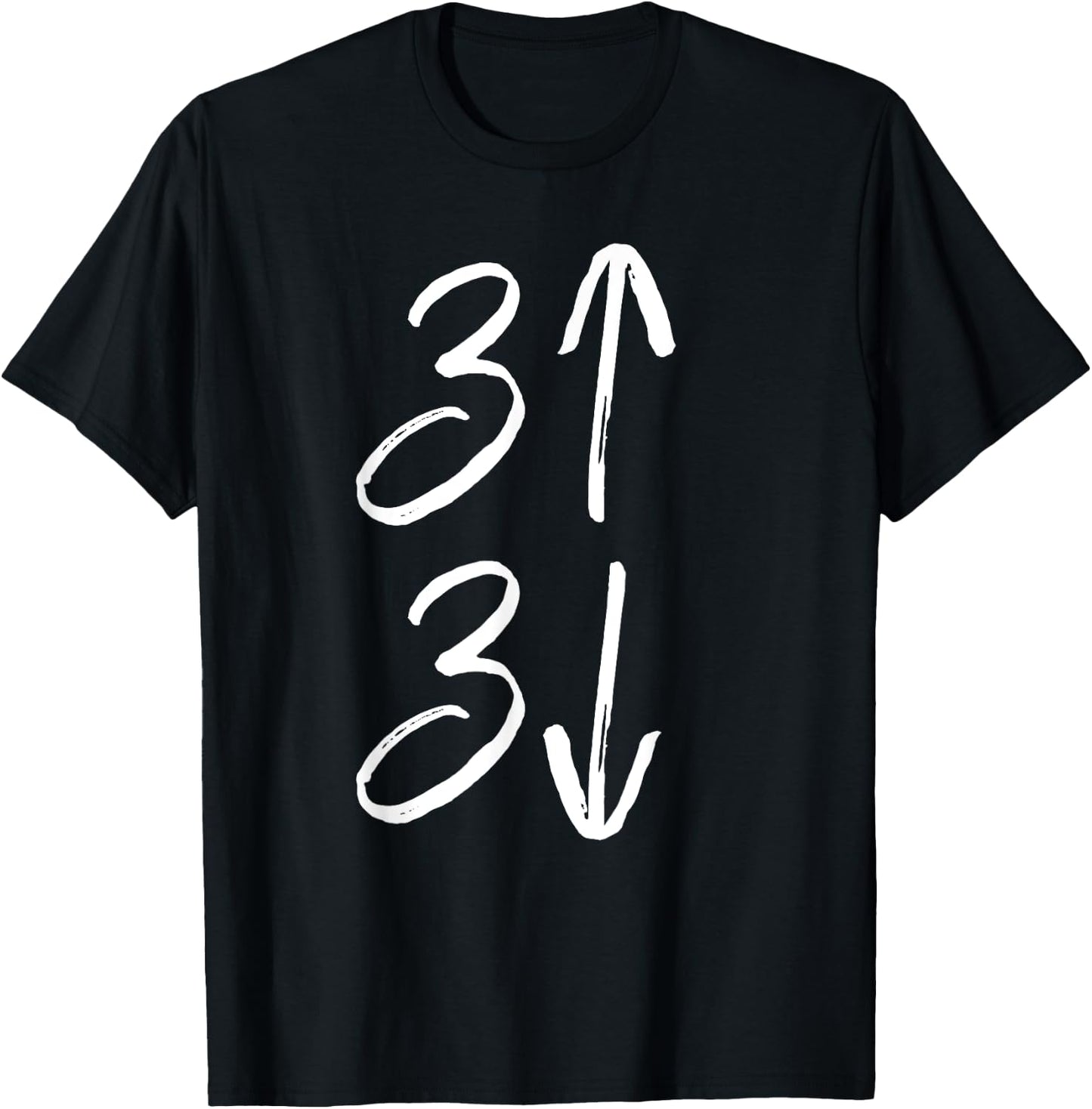 3 Up 3 Down Shirt Fun Cute Baseball Shirt for Moms & Dads T-Shirt - T-Shirt | Black