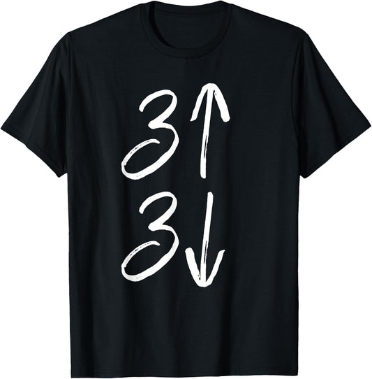 3 Up 3 Down Shirt Fun Cute Baseball Shirt for Moms & Dads T-Shirt - T-Shirt | Black