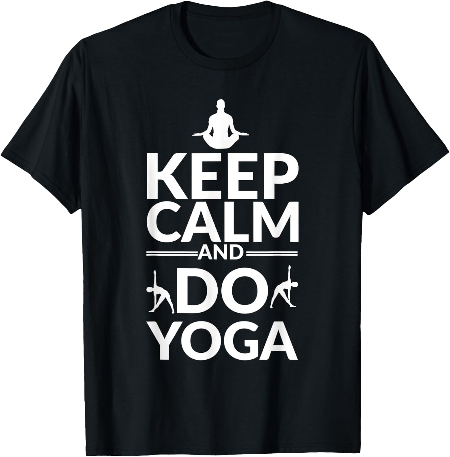 Yoga Apparel Keep Calm And Do Yoga Outfit T-Shirt - T-Shirt | Black