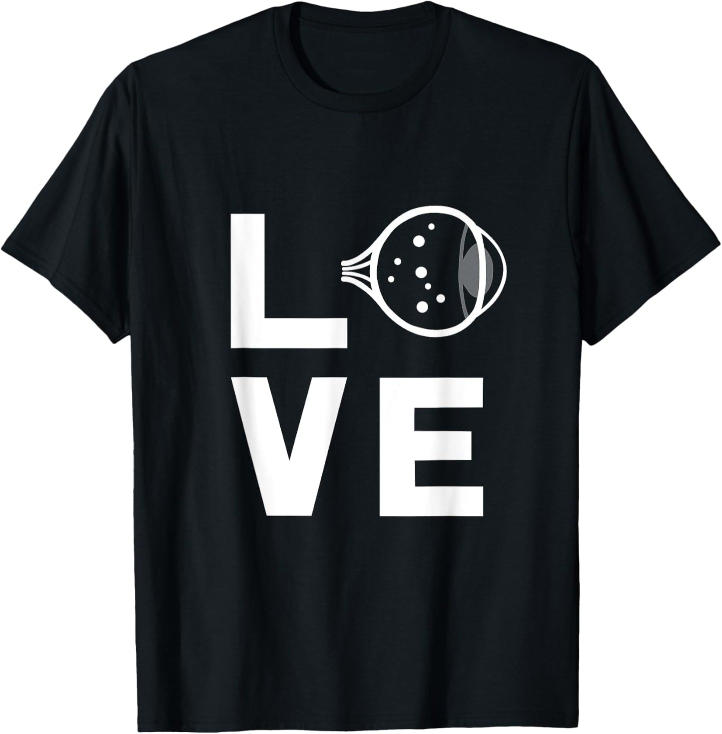 Love With Eye Cool Ophthalmology Ophthalmologist T Shirt T-Shirt - T-Shirt | Black
