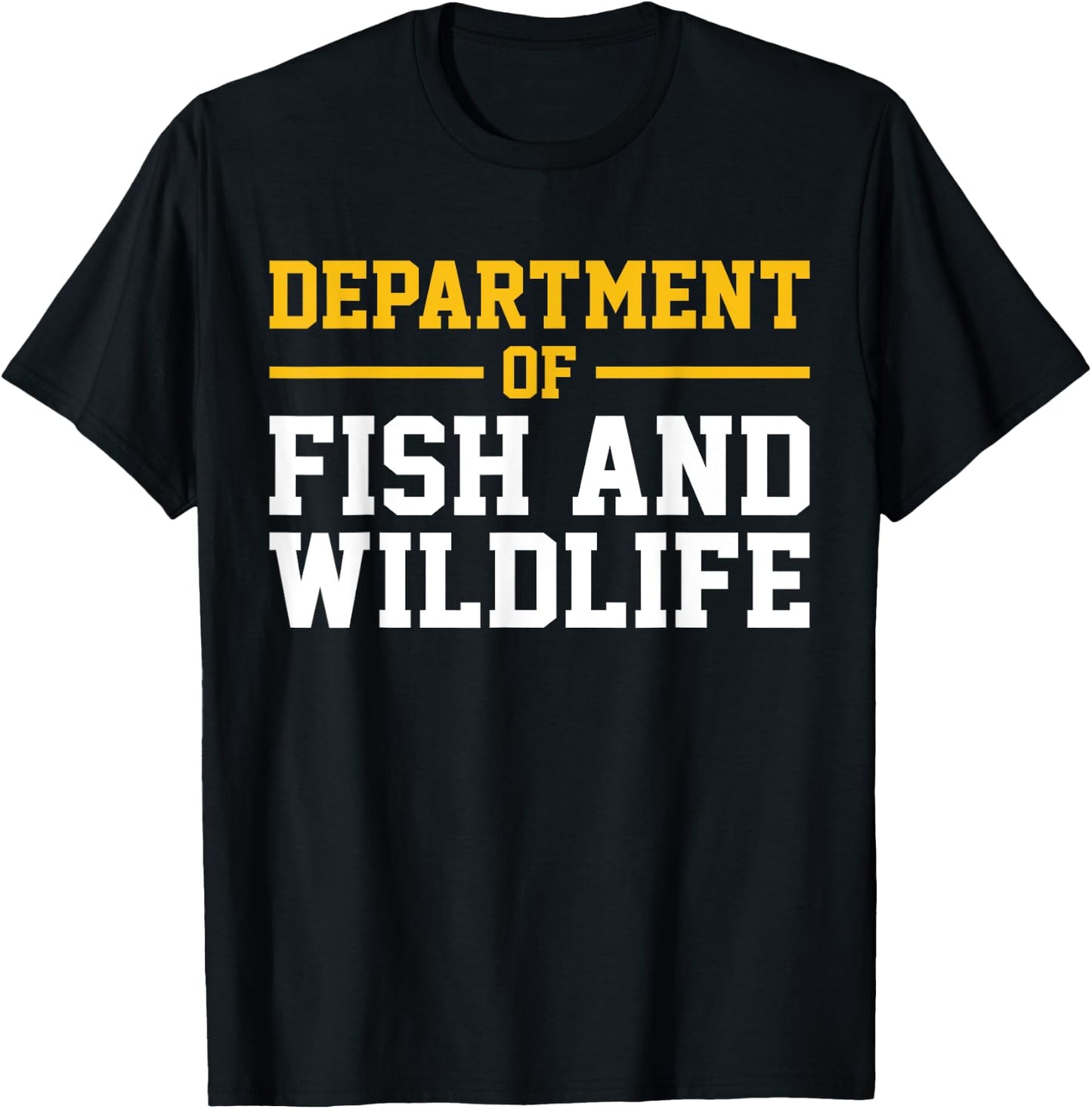Department of Fish and Wildlife T-Shirt - T-Shirt | Black