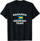 Bahamas Drinking Team Flag Island Beach Funny Beer Party Men Women T-Shirt - T-Shirt | Black