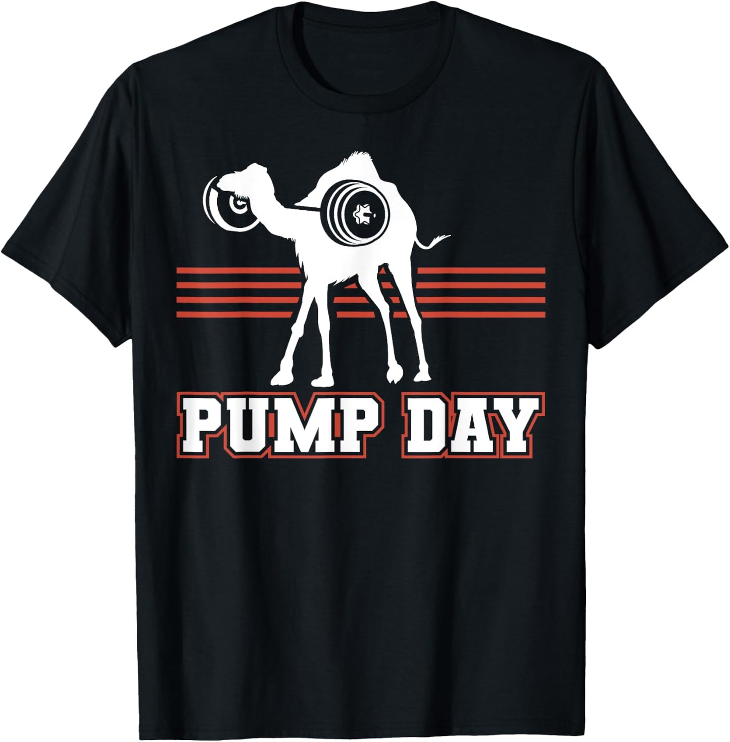 Workout Hump Pump Day Camel Gift Weight Lifters T-Shirt - T-Shirt | Black