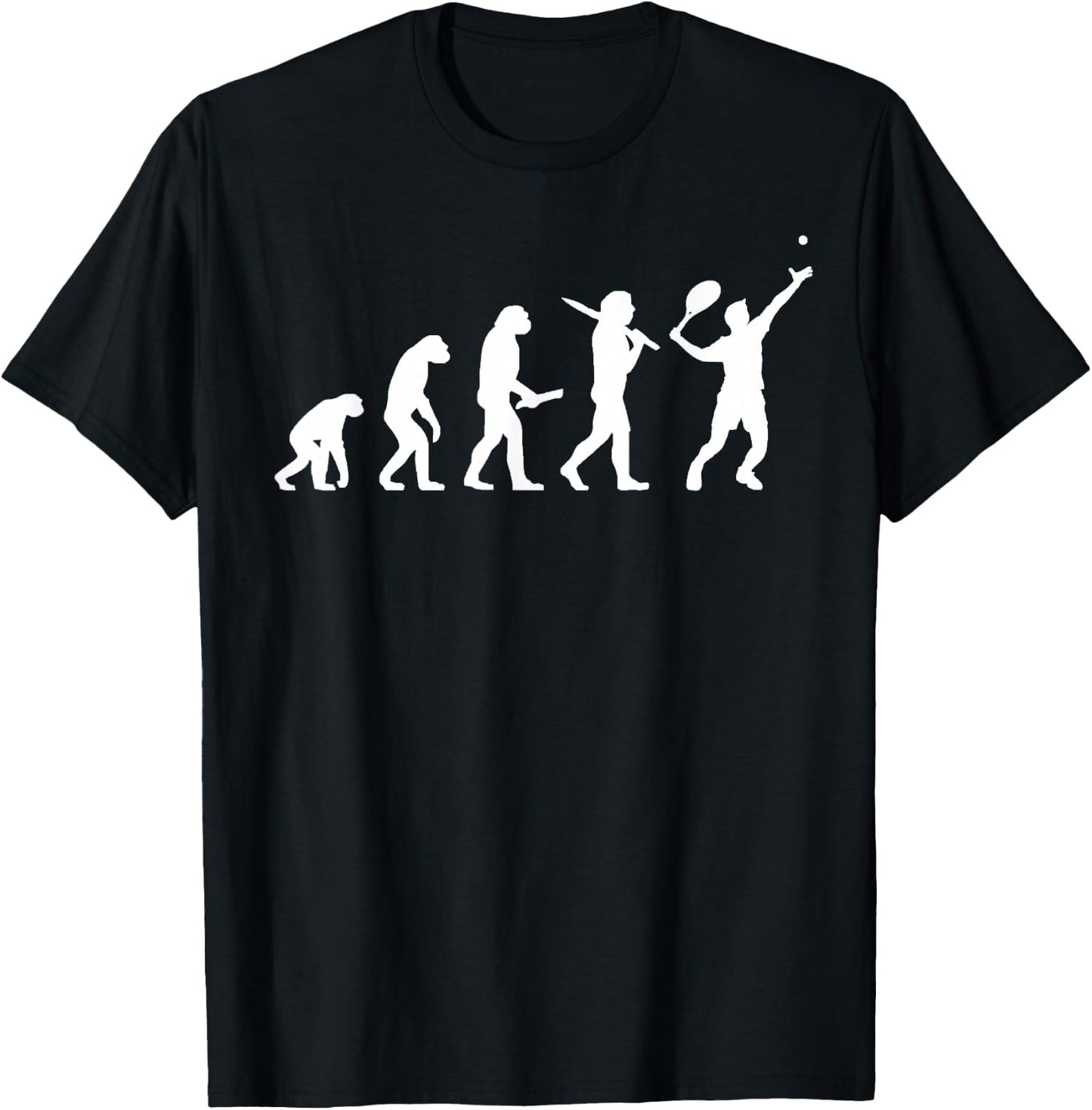 Funny Tennis Shirt - Evolution of a Tennis Star Gift T-Shirt - T-Shirt | Black