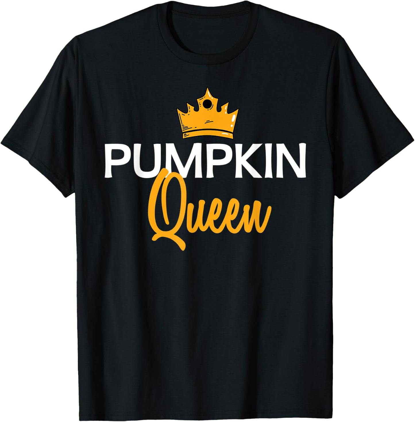 Pumpkin Queen Halloween Fall Season Gift T-Shirt - T-Shirt | Black