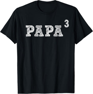 Papa3, Papa Cubed T-Shirt - T-Shirt | Black