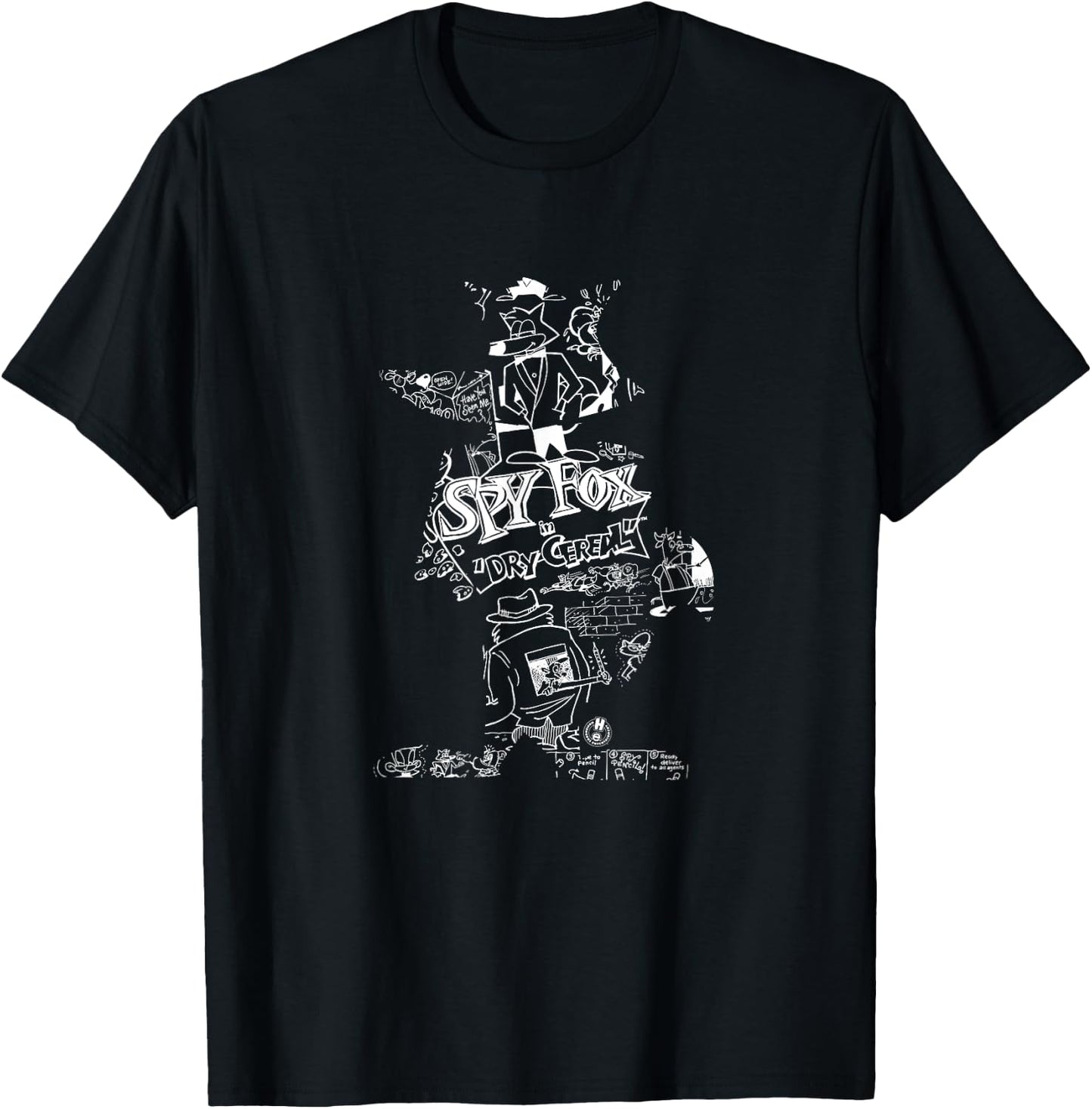 Humongous Entertainment: Spy Fox Silhouette T-Shirt - T-Shirt | Black