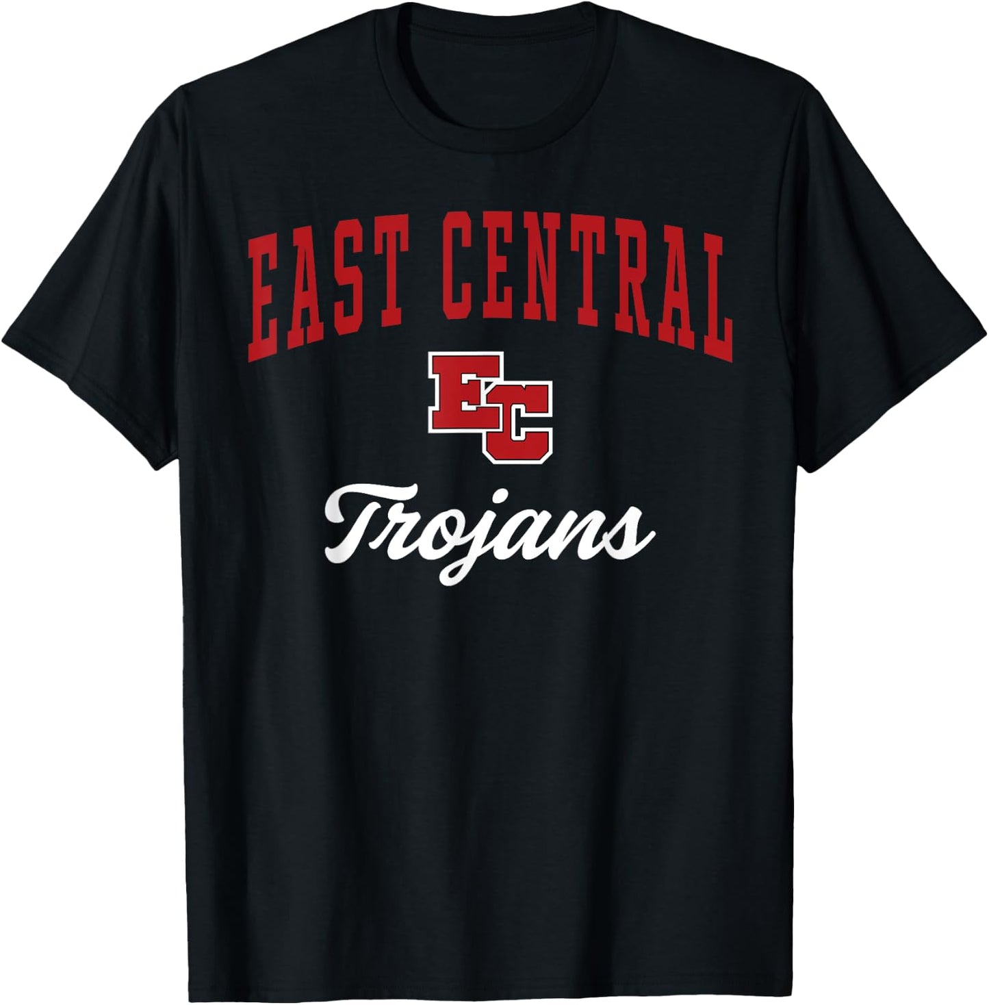 East Central High School Trojans T-Shirt - T-Shirt | Black
