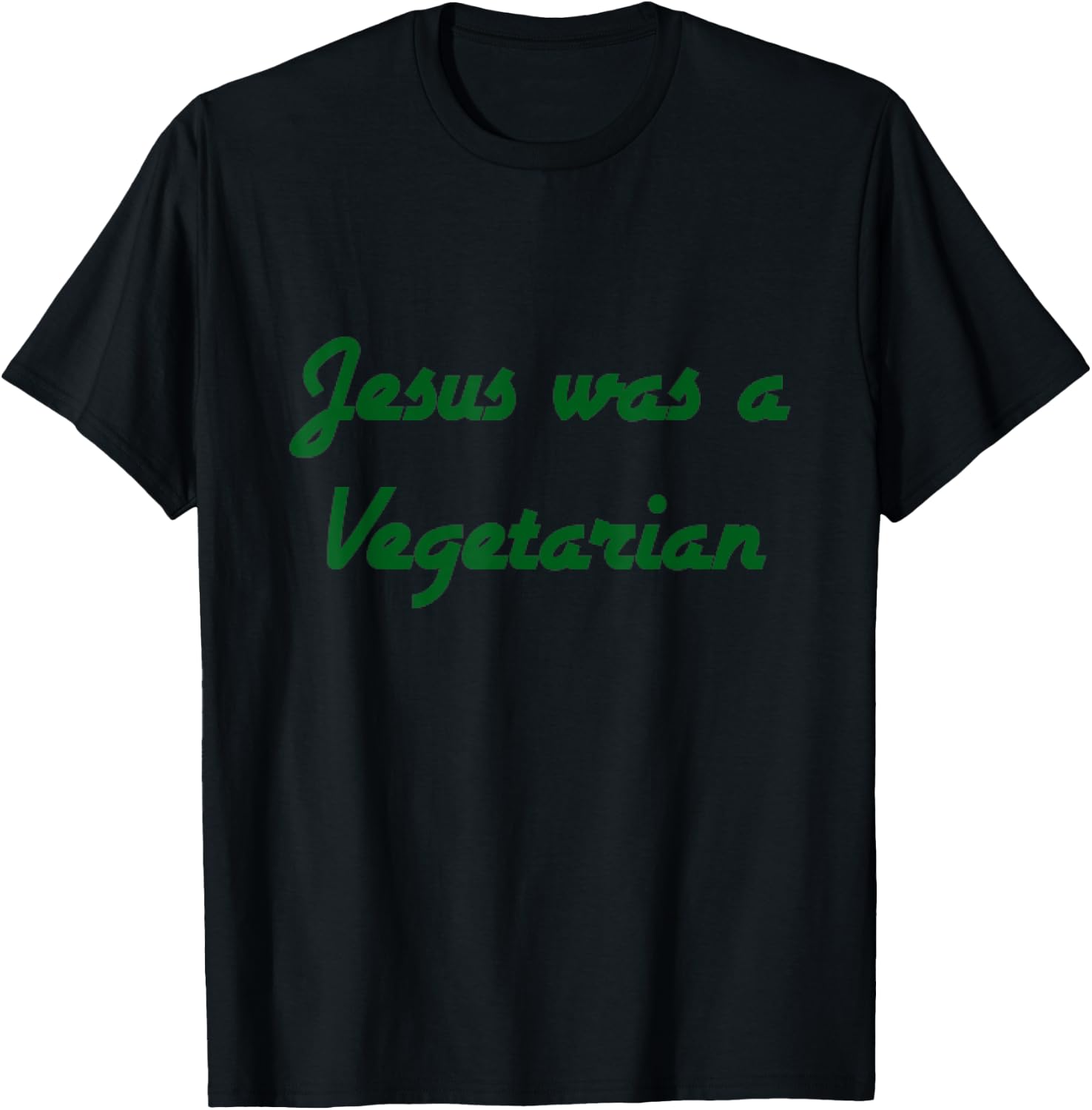 Jesus was a Vegetarian T-Shirt - T-Shirt | Black