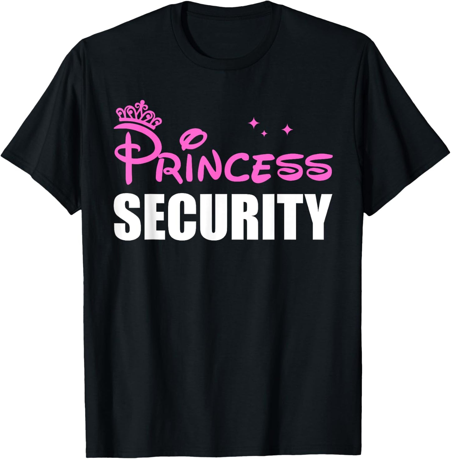 Princess Security Halloween Costume, Cute Princess Girls T-Shirt - T-Shirt | Black