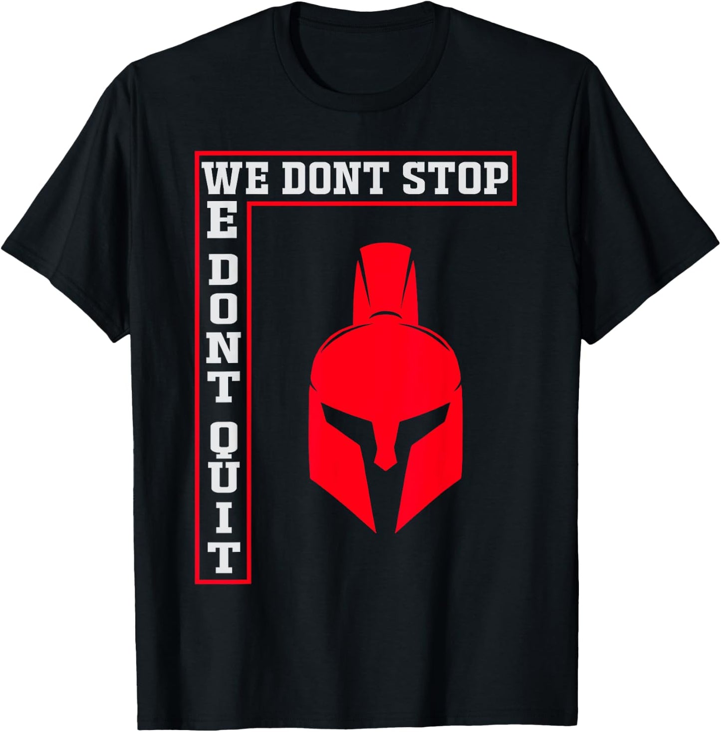 Spartan T Shirt, Motivational T Shirt, Workout T-Shirt - T-Shirt | Black