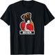 Boxer Dog Boxing Gloves Funny Boxing Women Kids T-Shirt - T-Shirt | Black