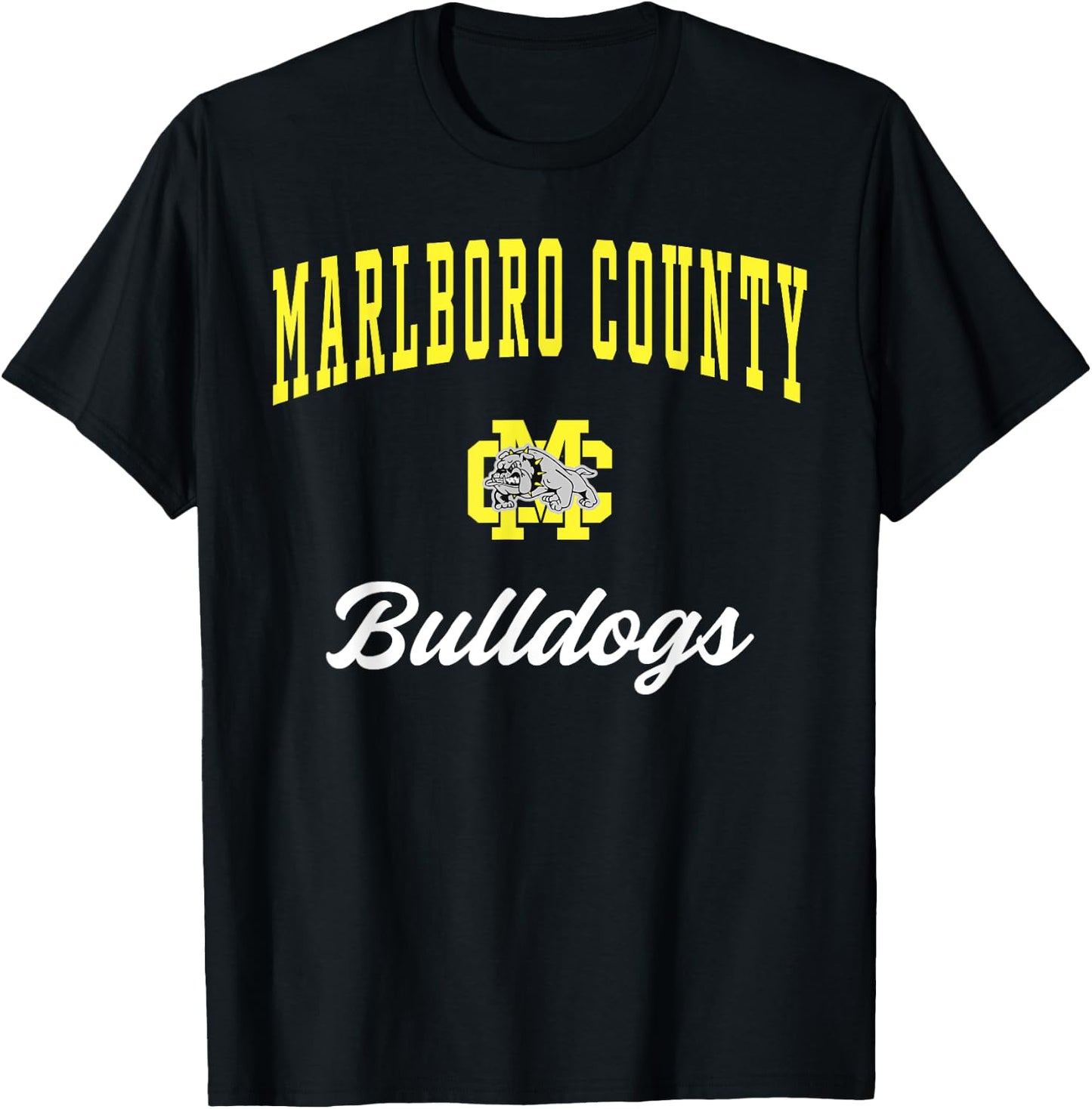 Marlboro County High School Bulldogs T-Shirt - T-Shirt | Black