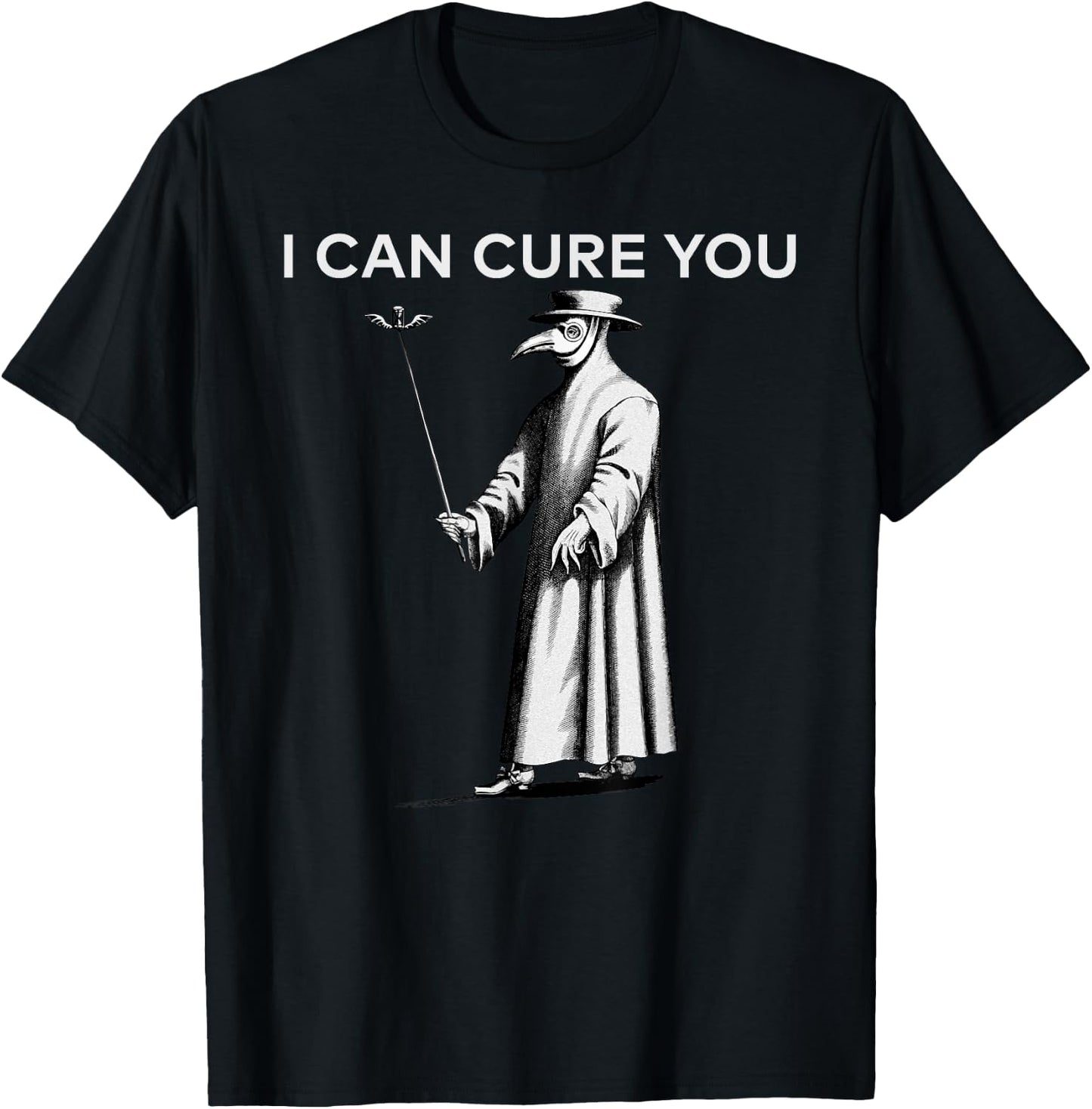 Vintage Plague Doctor Black Plague Black Death Macabre T-Shirt - T-Shirt | Black