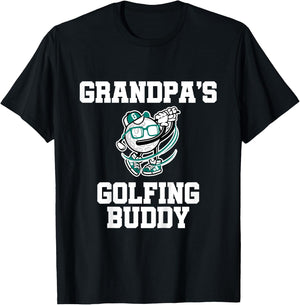 Grandpa's Golfing Buddy Golf Buddy T-Shirt - T-Shirt | Black