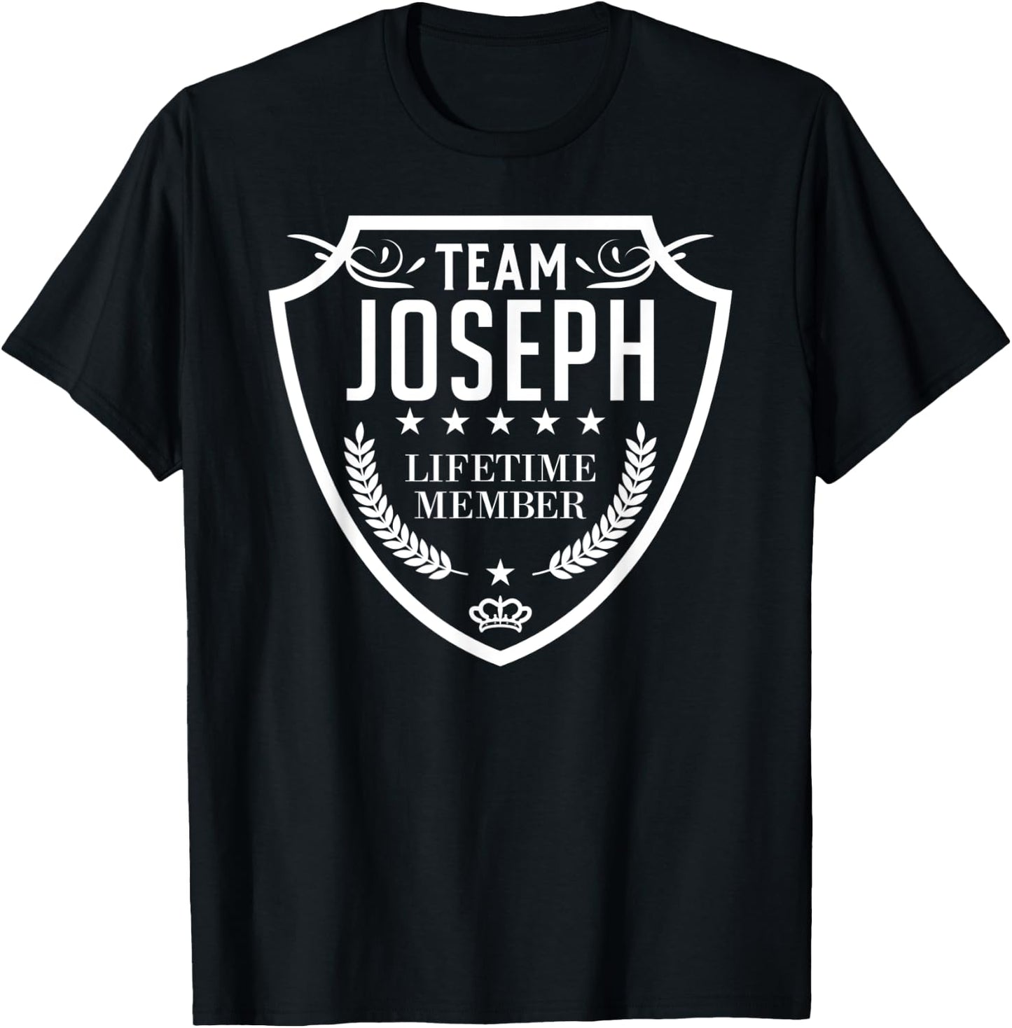 Team Joseph Lifetime Member Matching Family Crew Shirt T-Shirt - T-Shirt | Black