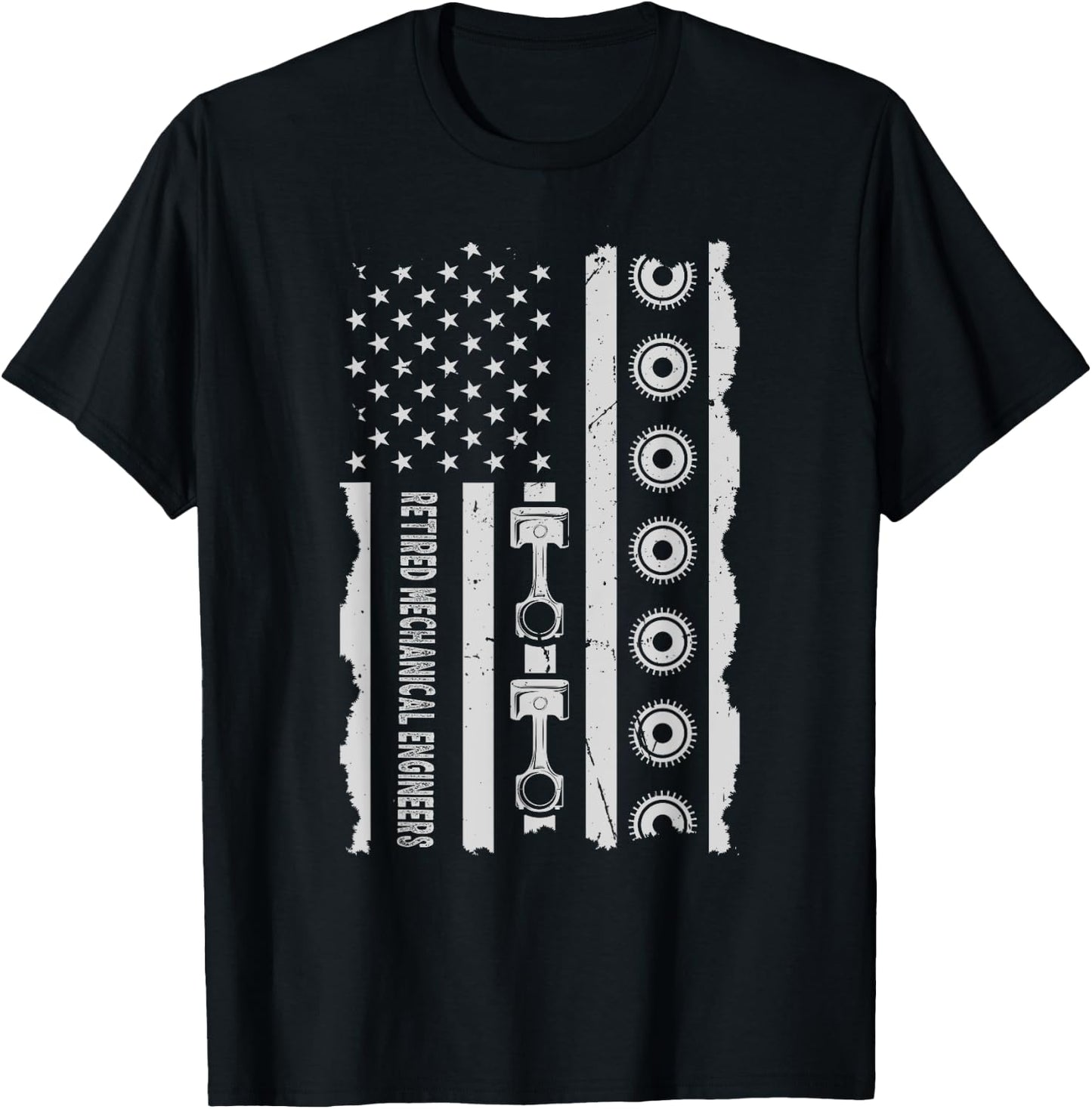Retired Retirement Mechanical Engineers Mechanic Coworker T-Shirt - T-Shirt | Black