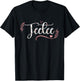 Teetee Floral Grandma Christmas Mother's Day Grandparents T-Shirt - T-Shirt | Black