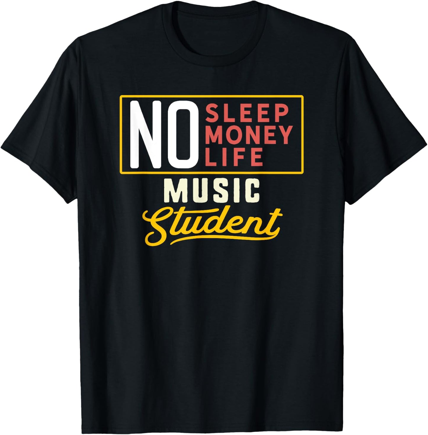 Funny Music Major Student Shirt Graduation Gift College T-Shirt - T-Shirt | Black