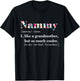 Nammy Like Grandmother but So Much Cooler T-Shirt - T-Shirt | Black