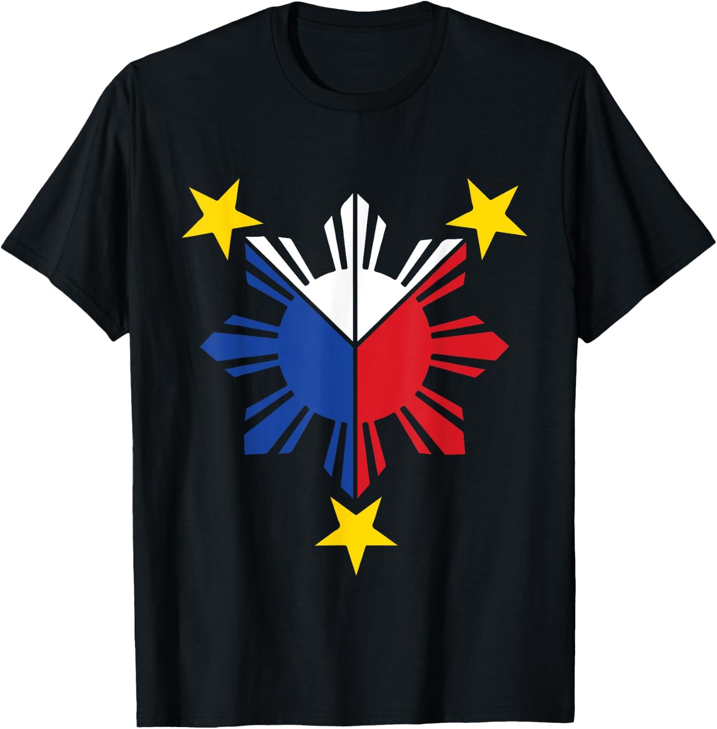 Pinoy Filipino Flag Stars and Sun Kids T-Shirt - T-Shirt | Black