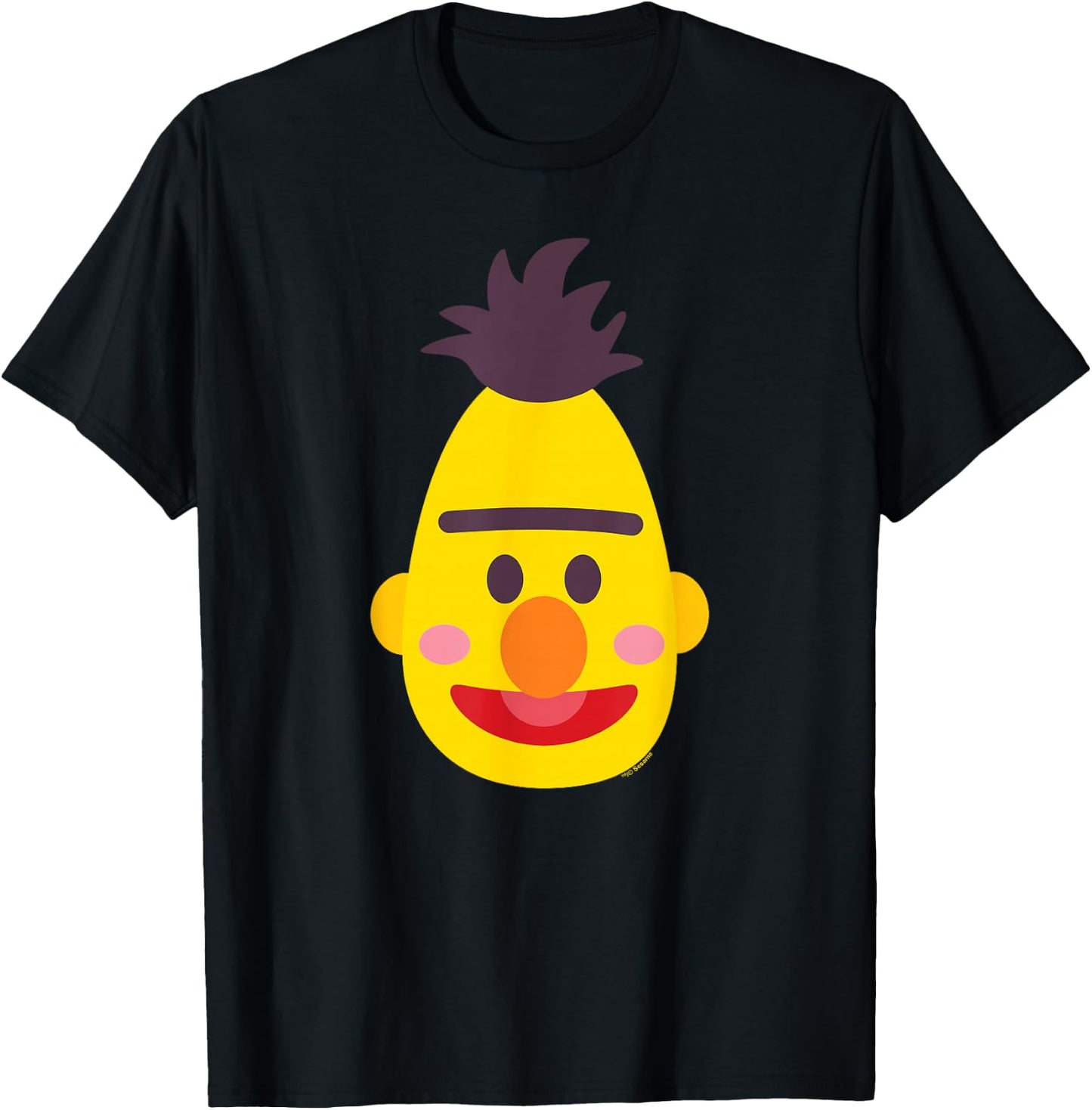 Sesame Street Bert Kawaii Face Halloween Costume T-Shirt - T-Shirt | Black