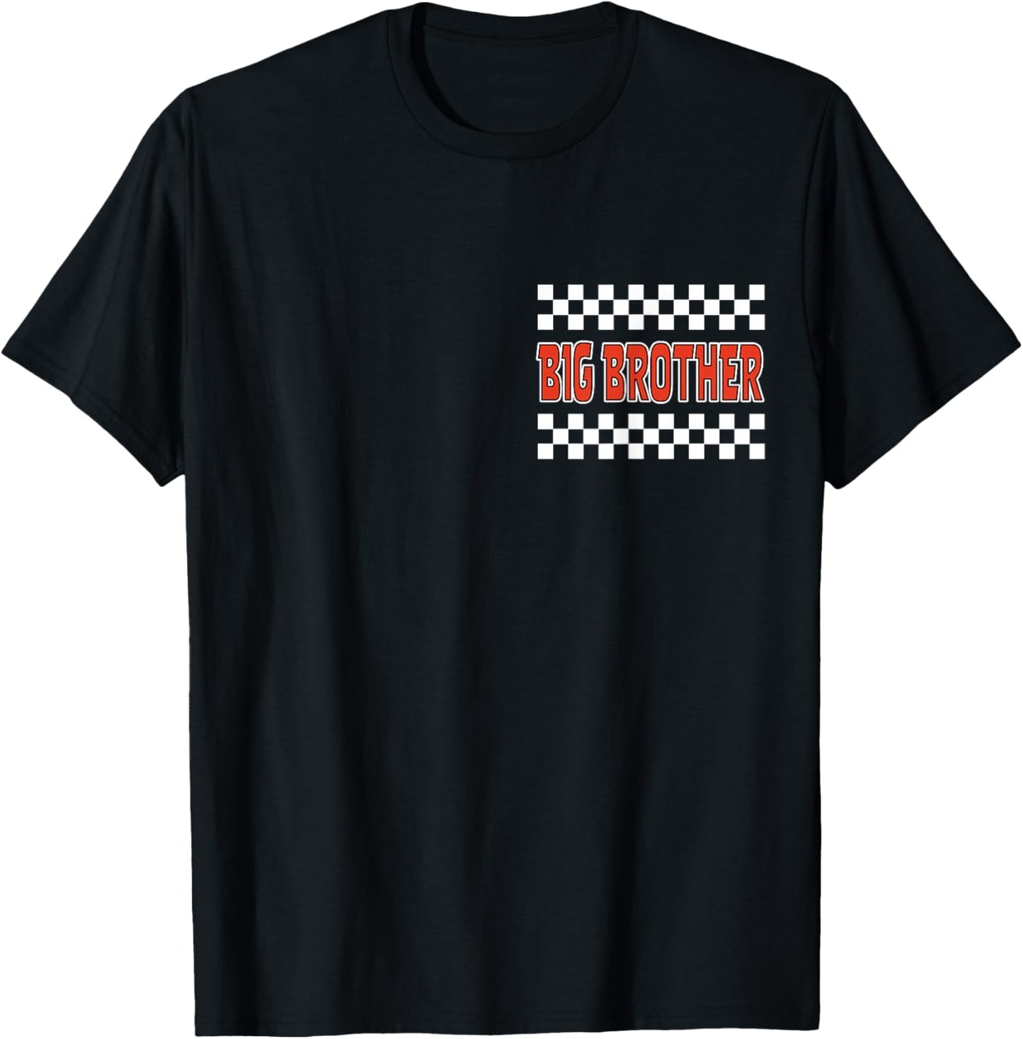 Big Brother Pit Crew Family Racing Birthday Race Car T-Shirt - T-Shirt | Black