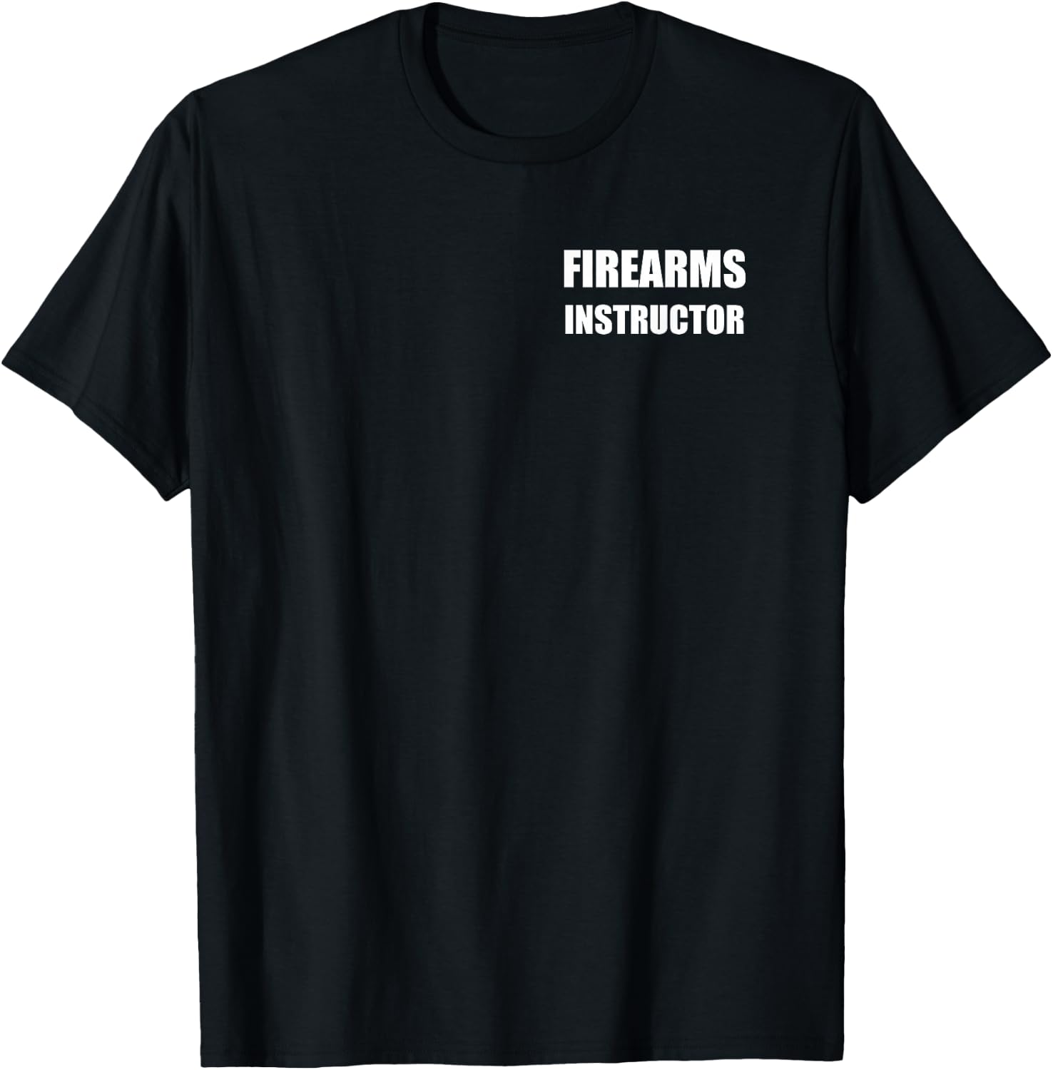 Firearms Instructor Logo Official Uniform Employees Bold T-Shirt - T-Shirt | Black