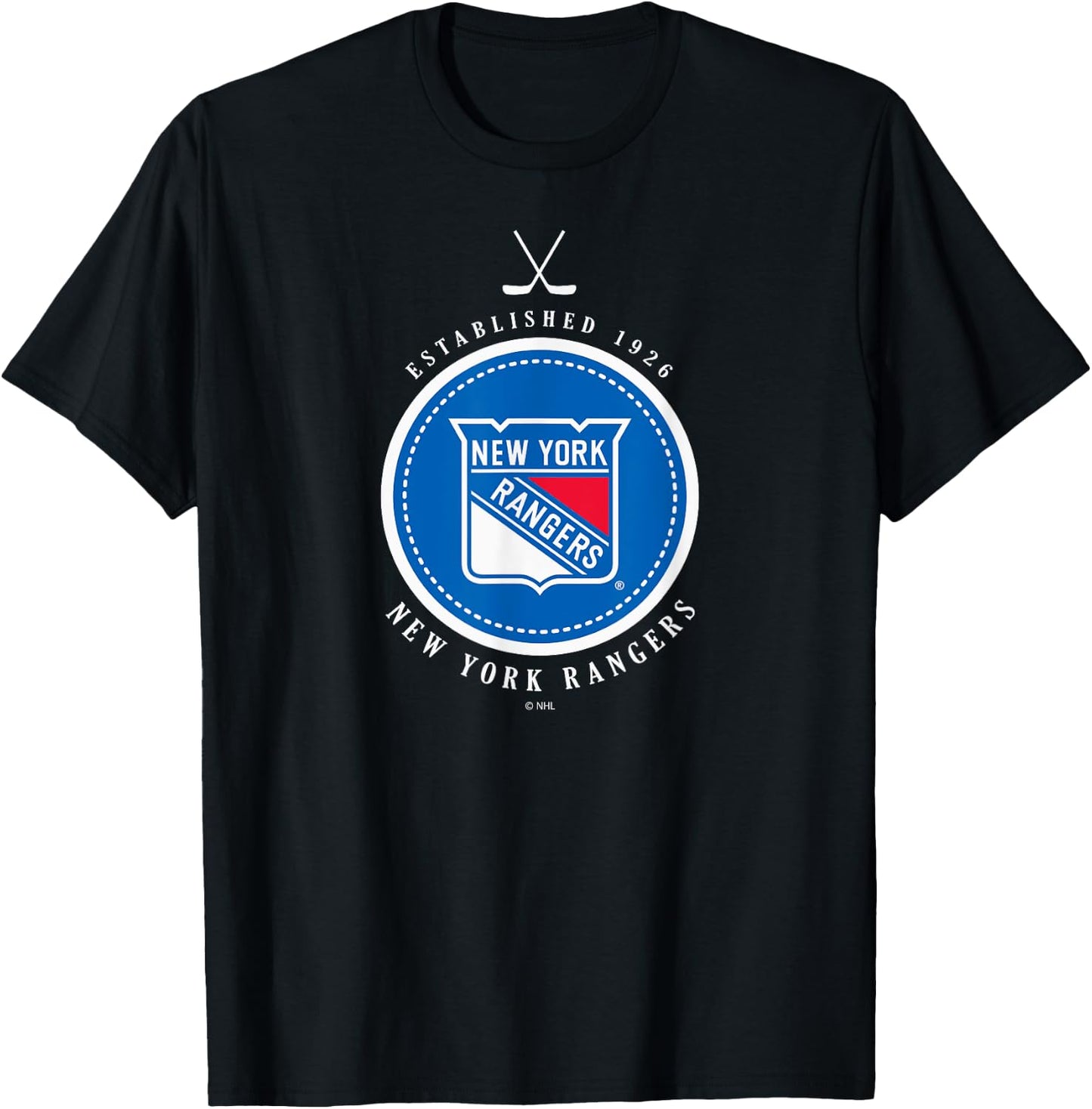 New York Rangers Est 1926 Black Officially Licensed T-Shirt - T-Shirt | Black