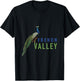 Peacock French Valley T-Shirt - T-Shirt | Black