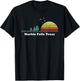 Vintage Marble Falls, Texas Sunset Souvenir Print T-Shirt - T-Shirt | Black
