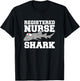 Registered Nurse Shark Funny T-Shirt - T-Shirt | Black