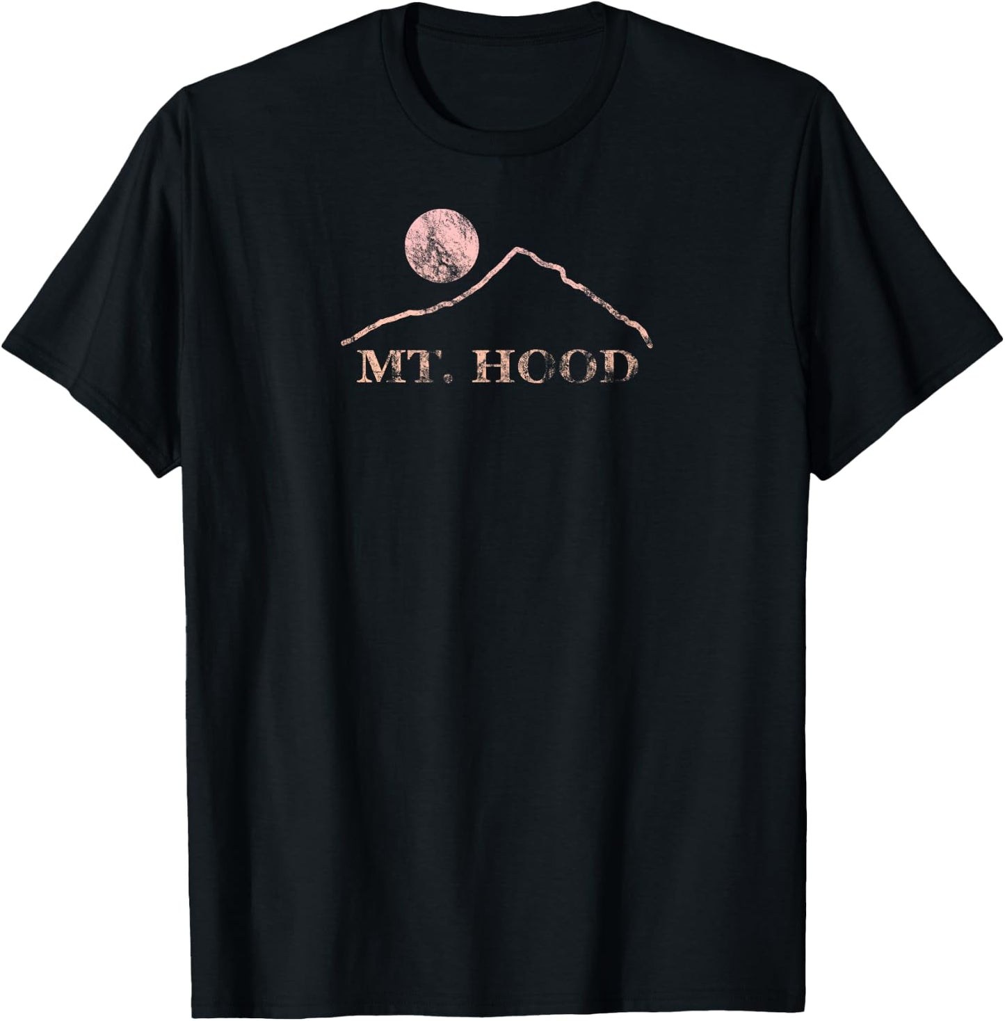 Mt. Hood Mountains Oregon Road Trip Hiking Mountain Range T-Shirt - T-Shirt | Black