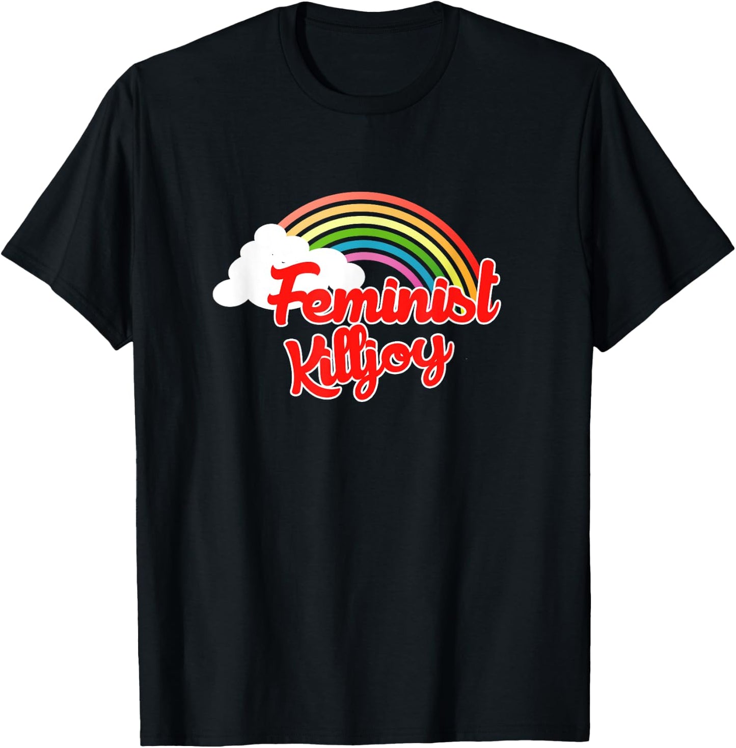 Feminist killjoy Feminism retro rainbow T-Shirt - T-Shirt | Black