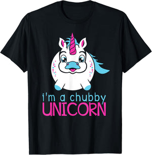 I'm A Chubby Unicorn Funny Shirt T-Shirt - T-Shirt | Black