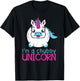 I'm A Chubby Unicorn Funny Shirt T-Shirt - T-Shirt | Black