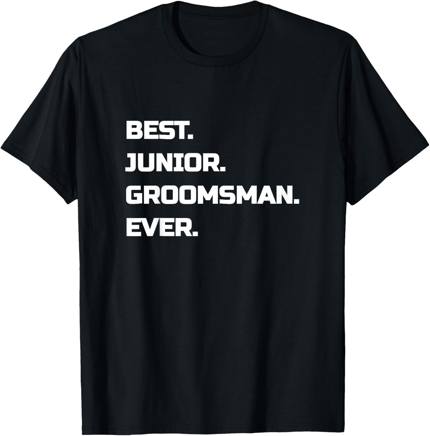 Best Junior Groomsman Kids Boys T-Shirt - T-Shirt | Black