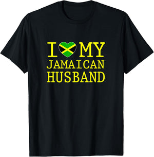 I love my Jamaican Husband T-Shirt - T-Shirt | Black