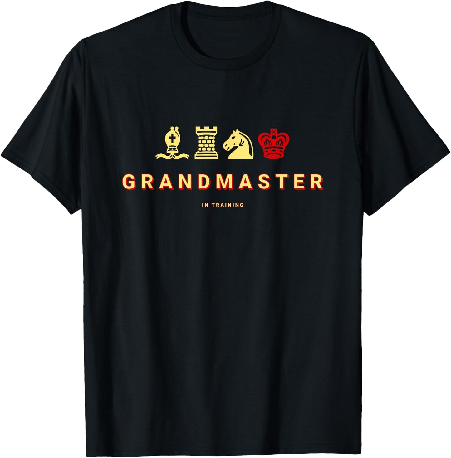 Chess . Chess Grandmaster In Training Funny T-Shirt - T-Shirt | Black