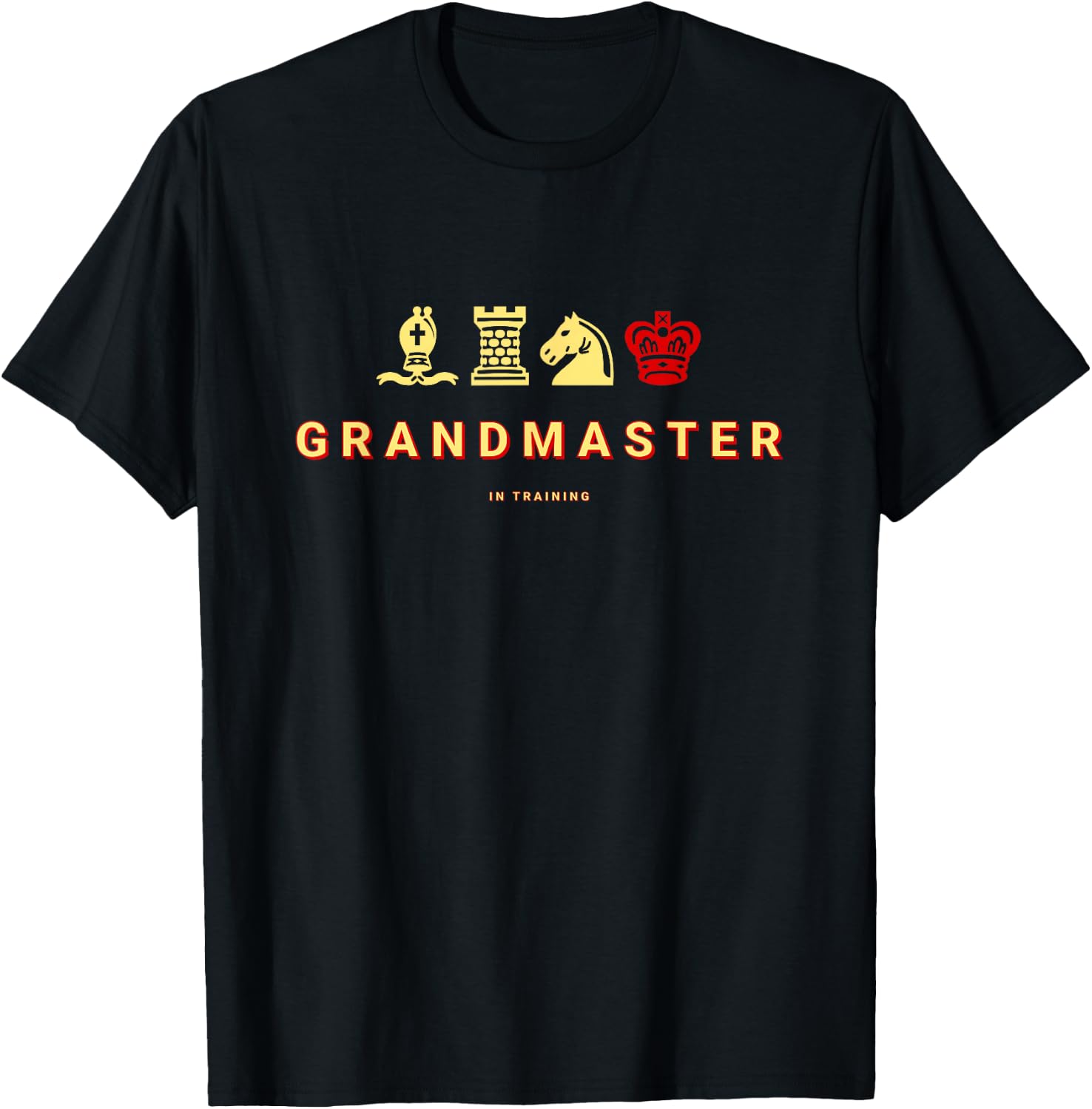 Chess . Chess Grandmaster In Training Funny T-Shirt - T-Shirt | Black