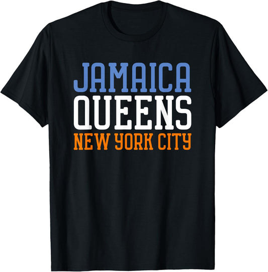 Jamaica Queens New York NY t shirt T-Shirt - T-Shirt | Black