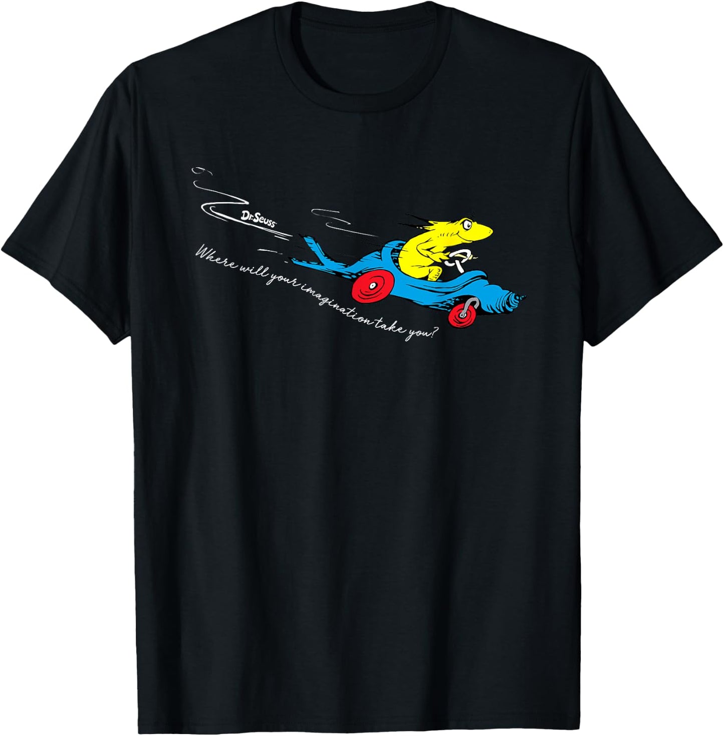 Dr. Seuss Imagination Takes You T-Shirt - T-Shirt | Black
