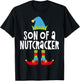 Son Of A Nutcracker Christmas Elf Shirt T-Shirt - T-Shirt | Black