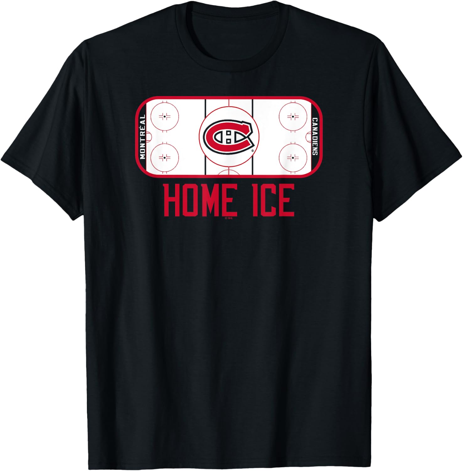 Montreal Canadiens Home Ice Royal Officially Licensed T-Shirt - T-Shirt | Black