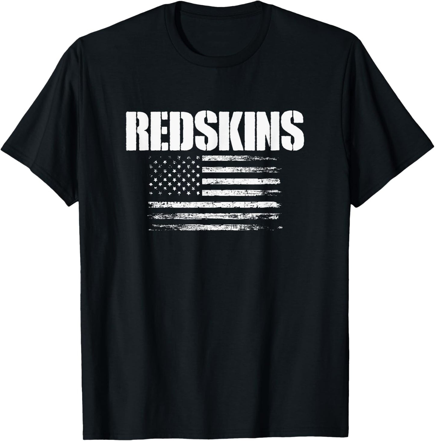 Kingston Redskins USA Flag Pride T-Shirt - T-Shirt | Black