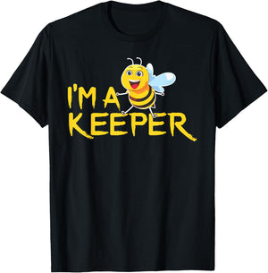 Im a Bee Keeper Funny Beekeeping Apiarist Apiary Honey Lover T-Shirt - T-Shirt | Black