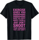 Exercise : Exercise Gives You Endorphins Make You Happy T-Shirt - T-Shirt | Black