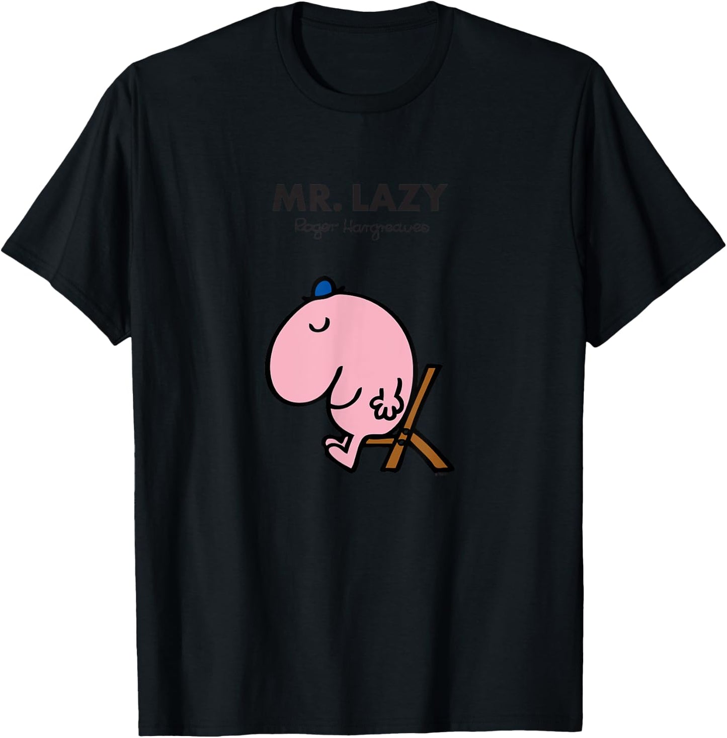 Mr. Men Mr. Lazy T-Shirt - T-Shirt | Black